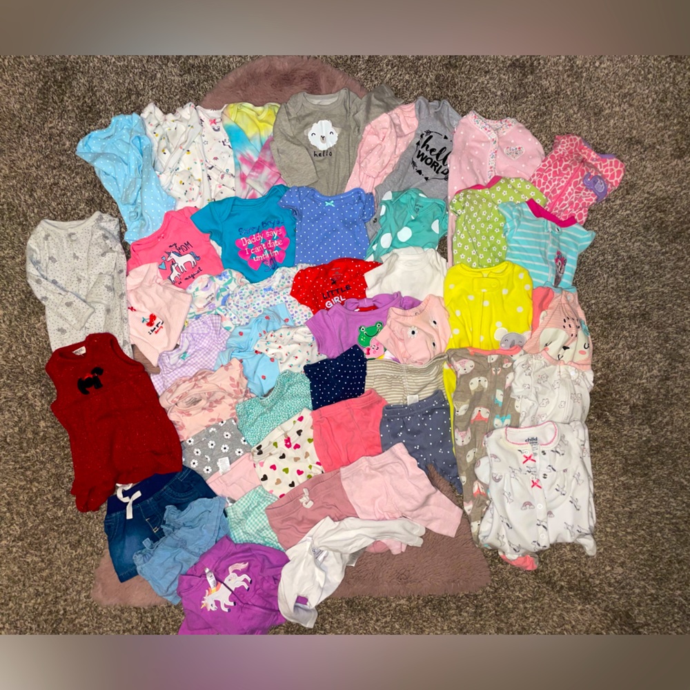 Newborn Baby Girl Clothes Bundle